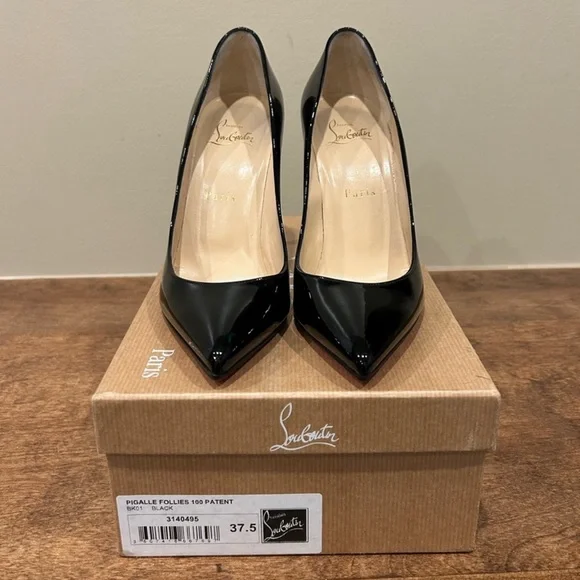 Christian Louboutin patent pigalle follies 100mm - Picture 6 of 10